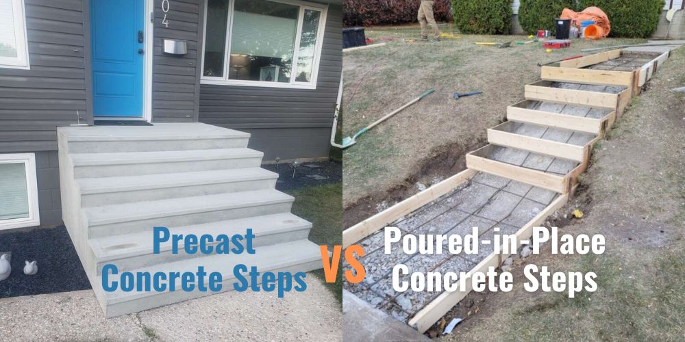 Precast vs Poured-in-Place Concrete Steps - The Concrete Doctors