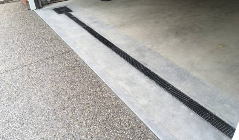 Custom Garage Floor Drain Trench - The Concrete Doctors